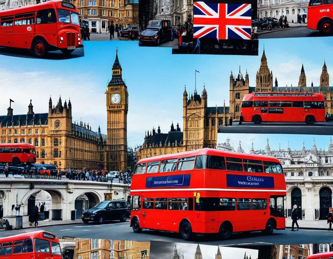 An elegant collage showcasing a variety of luxurious and budget-friendly hotels in Central London, featuring iconic landmarks like the Big Ben and the London Eye in the background. Each hotel represented by a stylish façade, with diverse travelers enjoying the vibrant atmosphere, holding maps and cameras. Soft lighting adds warmth to the scene, highlighting the iconic red double-decker buses and black cabs. The focus is on inclusivity and variety, inviting every traveler to find their perfect stay. super-realistic. vibrant colors. urban setting.